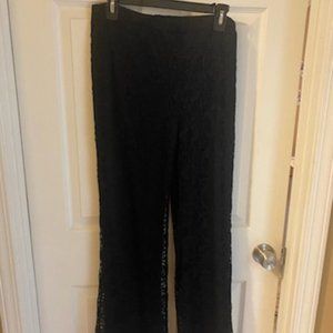 Black Lace Flair Pants - ALTAR'D STATE